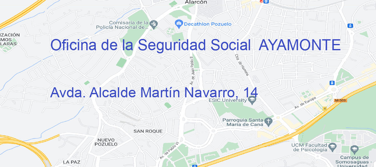Oficina Calle Avda. Alcalde Martín Navarro, 14 en Ayamonte - Oficina de la Seguridad Social 
