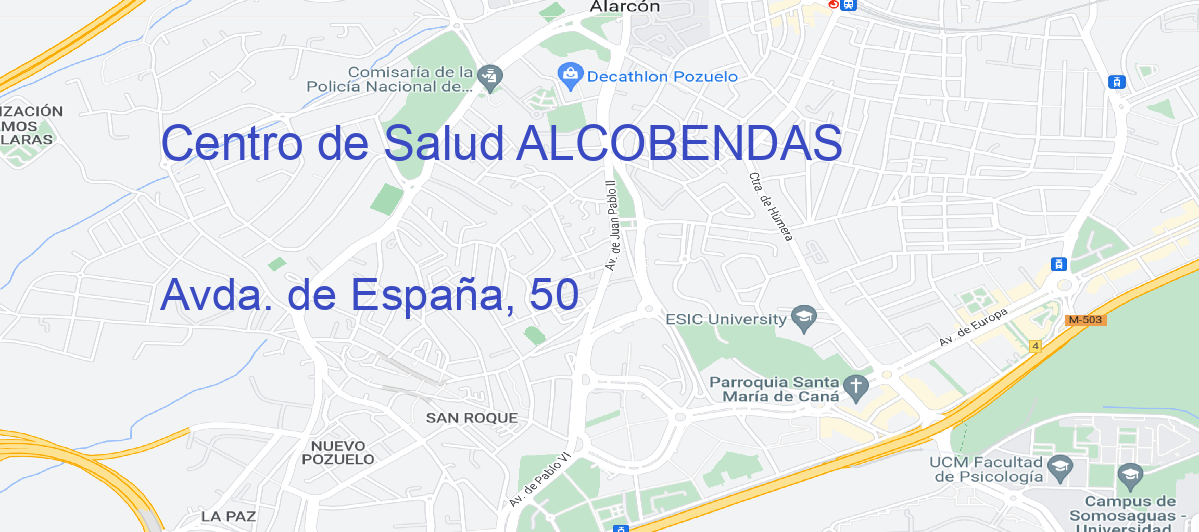 Oficina Calle Avda. de España, 50 en Alcobendas - Centro de Salud