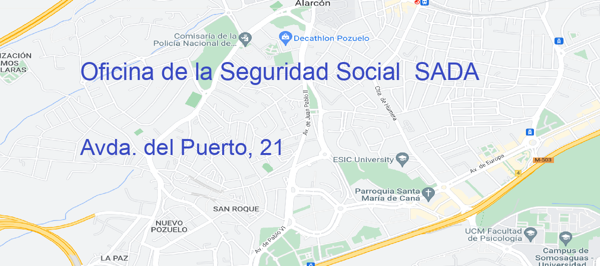 Oficina Calle Avda. del Puerto, 21 en Sada - Oficina de la Seguridad Social 