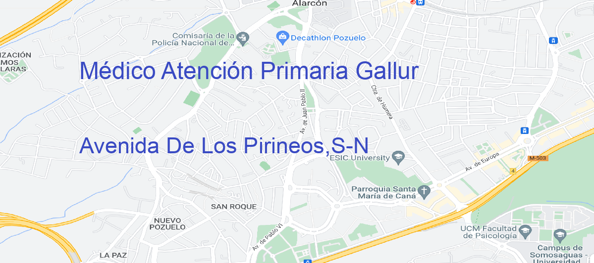 Oficina Calle Avenida De Los Pirineos,S-N en Gallur - Médico Atención Primaria