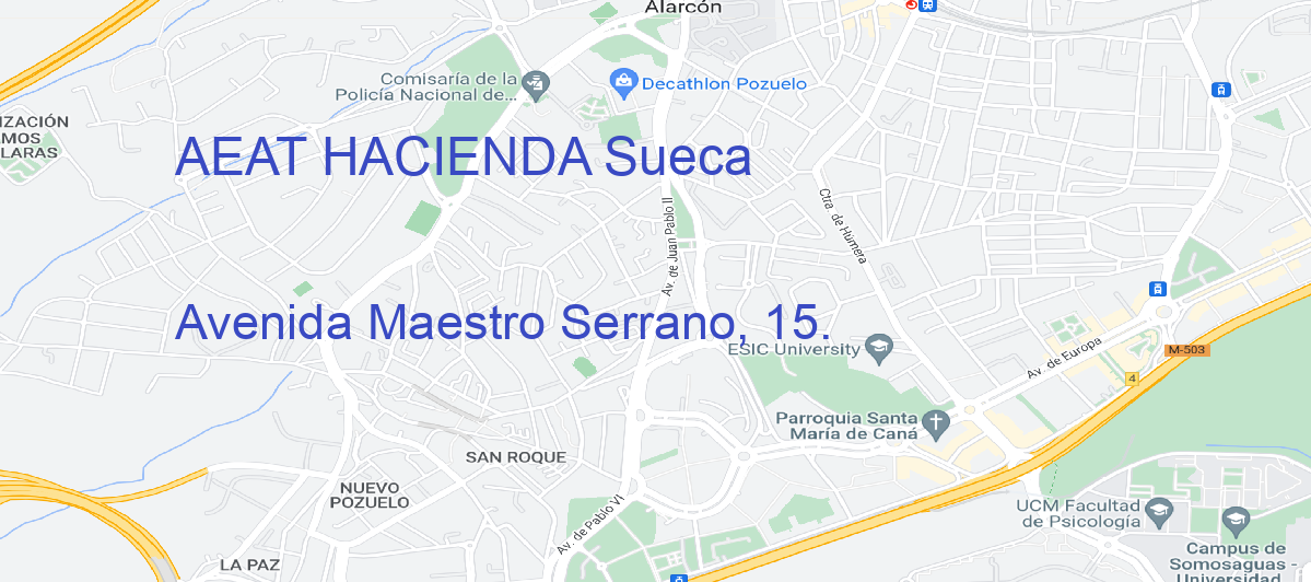 Oficina Calle Avenida Maestro Serrano, 15. en Sueca - AEAT HACIENDA