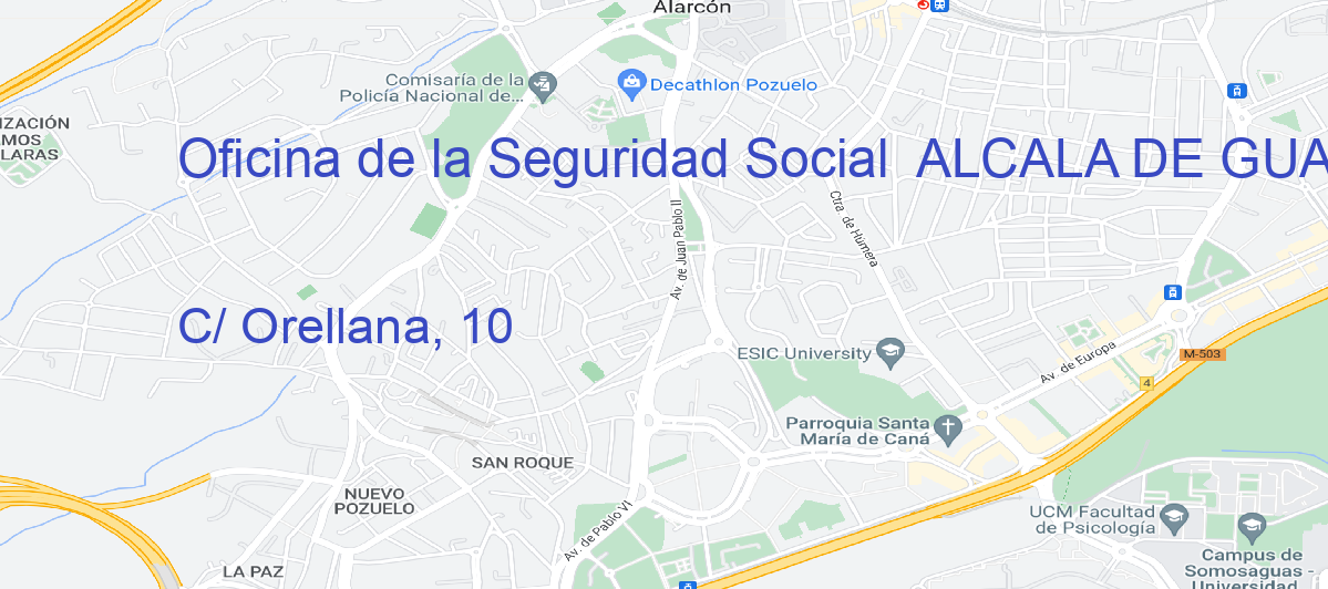 Oficina Calle C/ Orellana, 10 en Alcalá de Guadaíra - Oficina de la Seguridad Social 