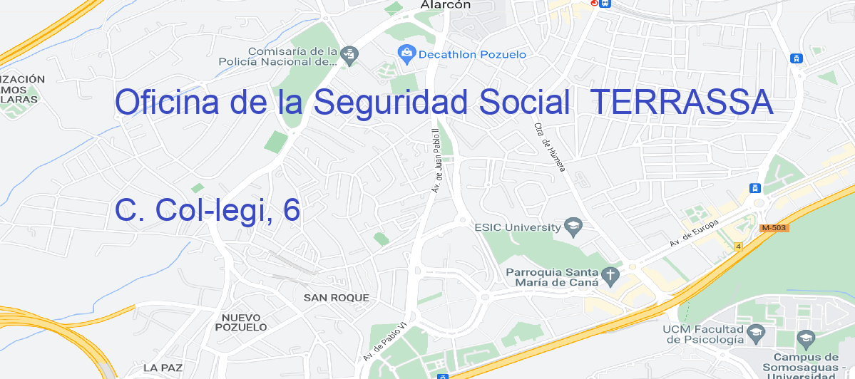 Oficina Calle C. Col-legi, 6 en Terrassa - Oficina de la Seguridad Social 