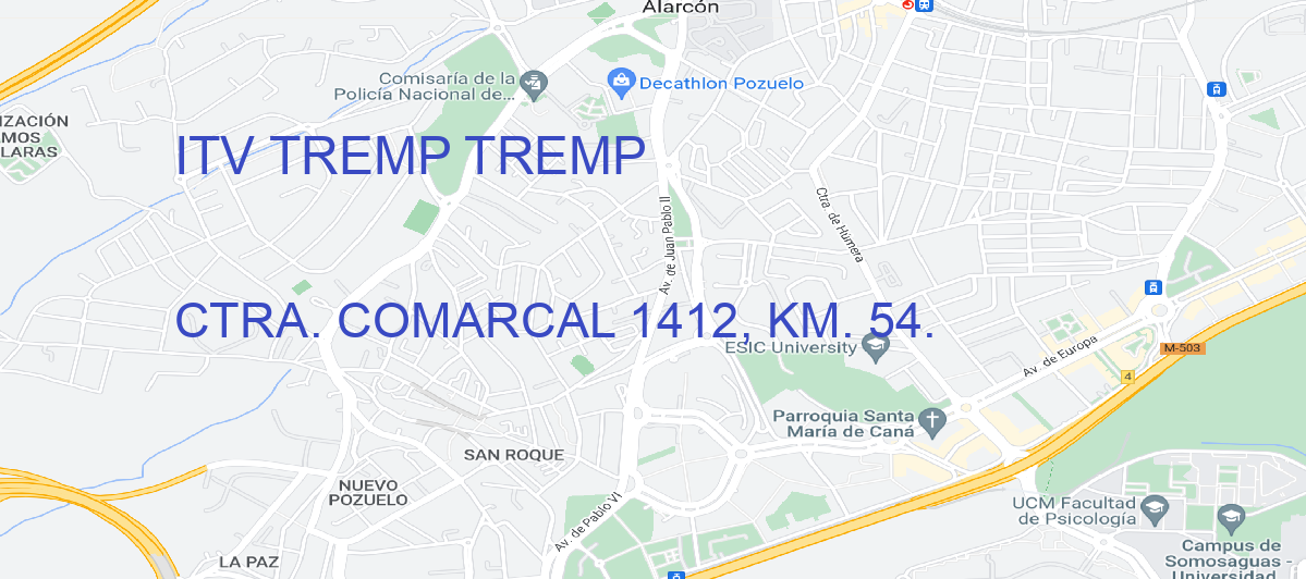 Oficina Calle CTRA. COMARCAL 1412, KM. 54. en Tremp - ITV TREMP