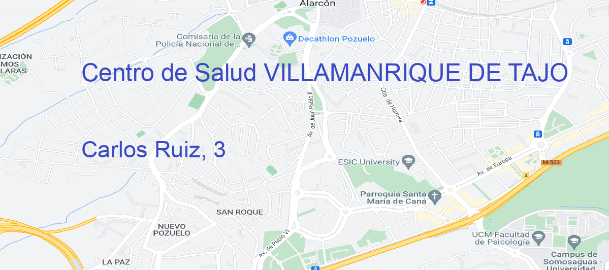 Oficina Calle Carlos Ruiz, 3 en Villamanrique de Tajo - Centro de Salud