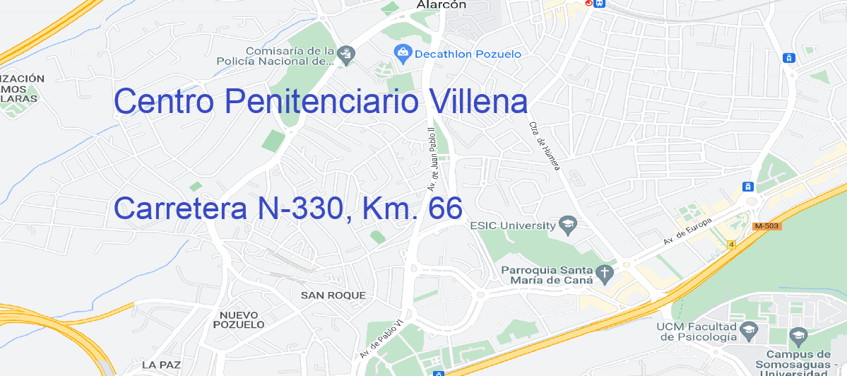 Oficina Calle Carretera N-330, Km. 66 en Villena - Centro Penitenciario
