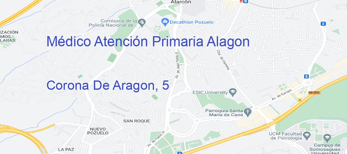 Oficina Calle Corona De Aragon, 5 en Alagón - Médico Atención Primaria