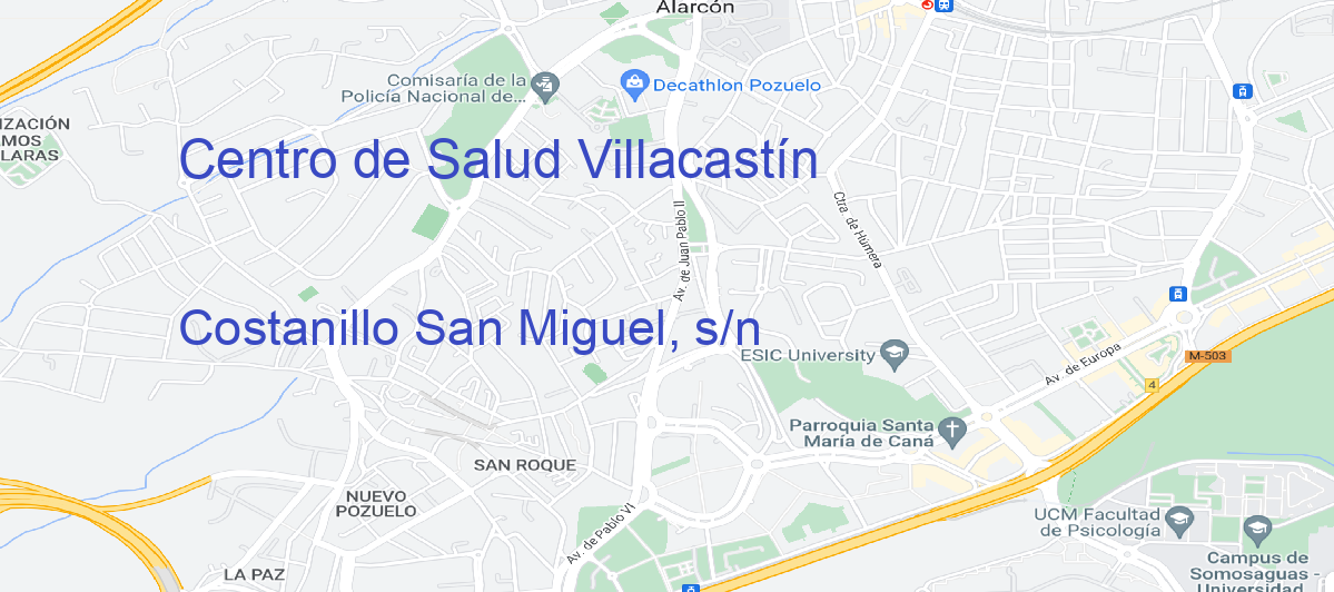 Oficina Calle Costanillo San Miguel, s/n en Villacastín - Centro de Salud
