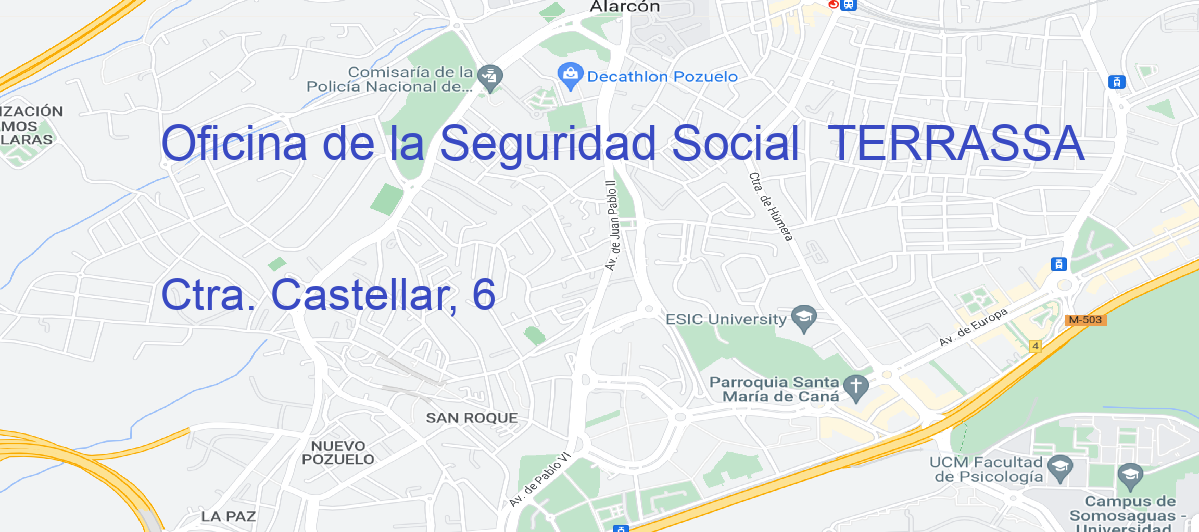 Oficina Calle Ctra. Castellar, 6 en Terrassa - Oficina de la Seguridad Social 