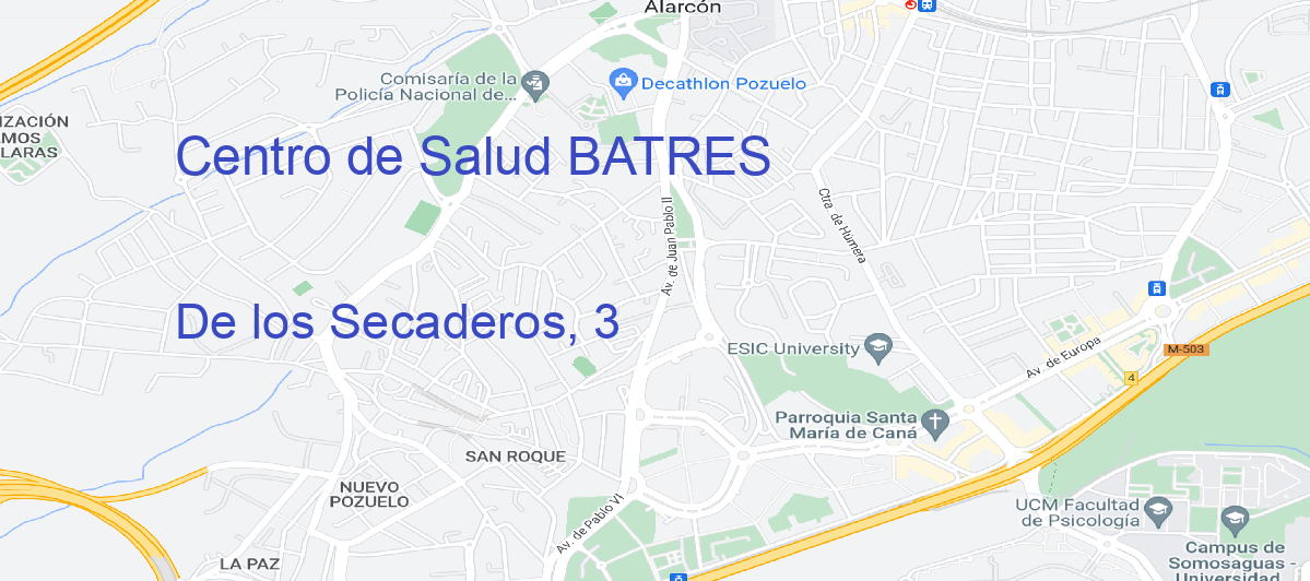 Oficina Calle De los Secaderos, 3 en Batres - Centro de Salud