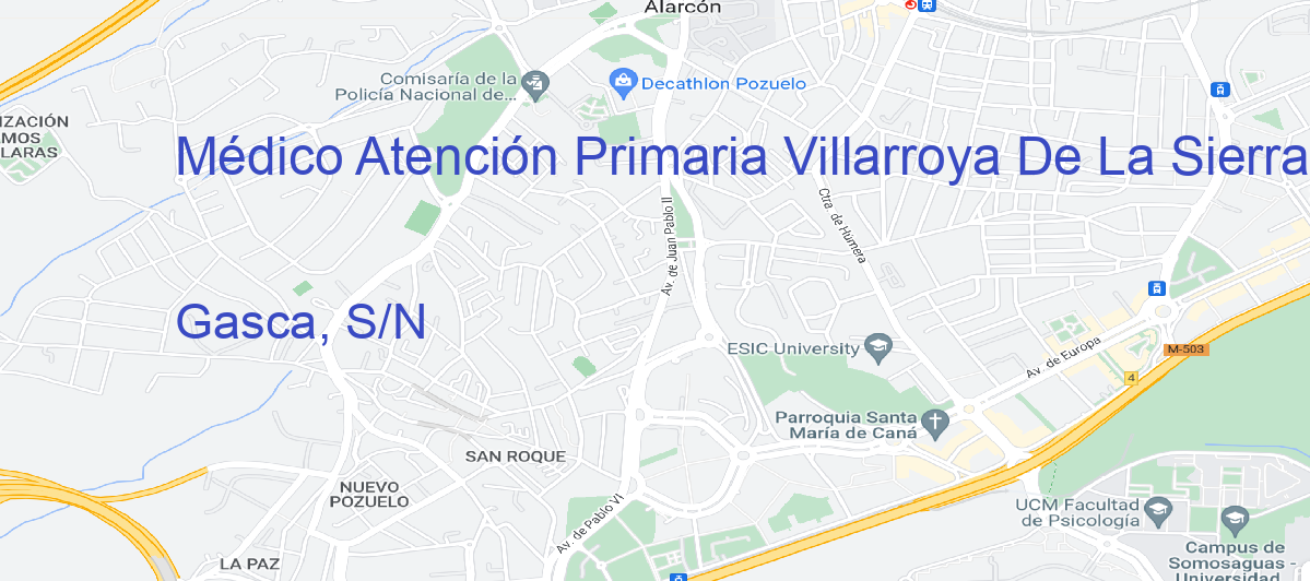 Oficina Calle Gasca, S/N en Villarroya de la Sierra - Médico Atención Primaria
