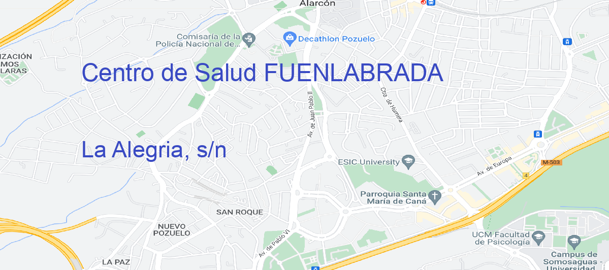 Oficina Calle La Alegria, s/n en Fuenlabrada - Centro de Salud