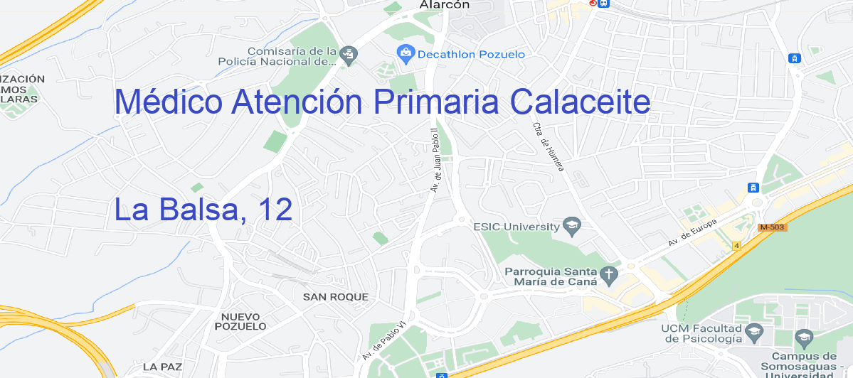 Oficina Calle La Balsa, 12 en Calaceite - Médico Atención Primaria