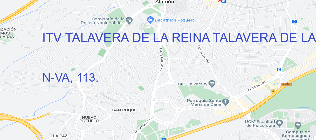 Oficina Calle N-VA, 113. en Talavera de la Reina - ITV TALAVERA DE LA REINA