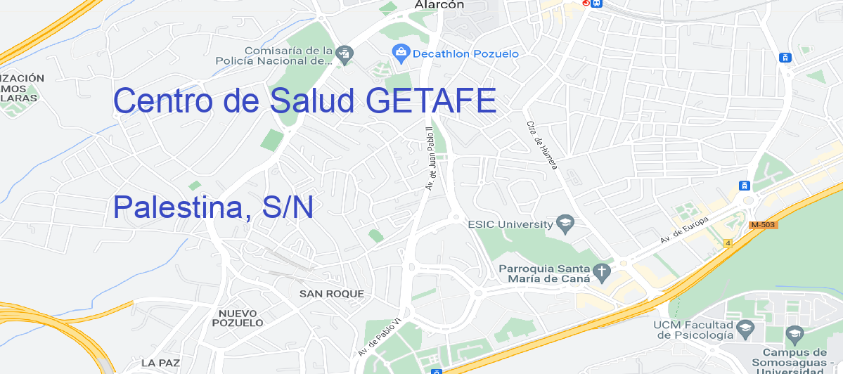 Oficina Calle Palestina, S/N en Getafe - Centro de Salud