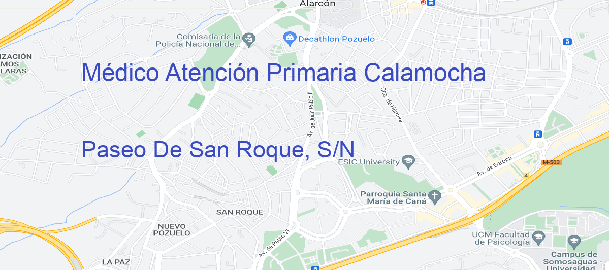Oficina Calle Paseo De San Roque, S/N en Calamocha - Médico Atención Primaria