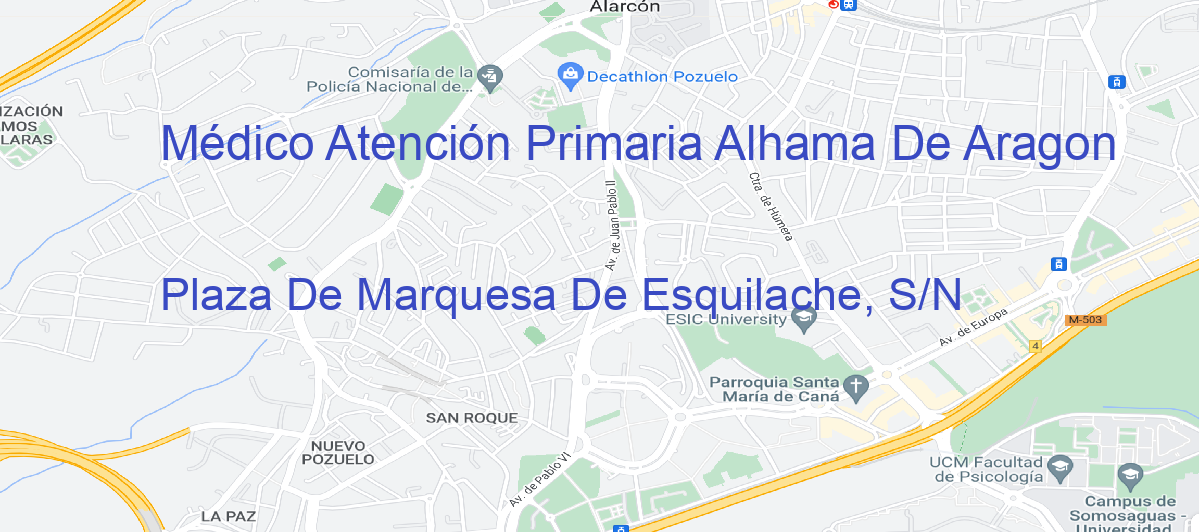 Oficina Calle Plaza De Marquesa De Esquilache, S/N en Alhama de Aragón - Médico Atención Primaria