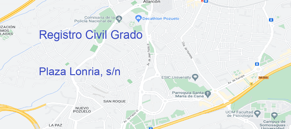 Oficina Calle Plaza Lonria, s/n en Grado - Registro Civil