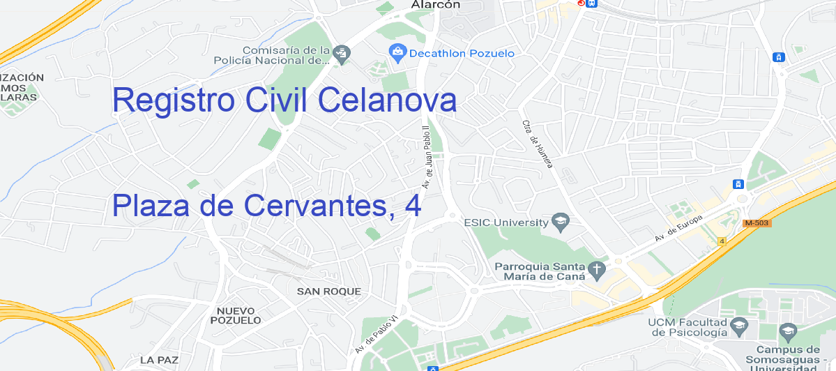 Oficina Calle Plaza de Cervantes, 4 en Celanova - Registro Civil