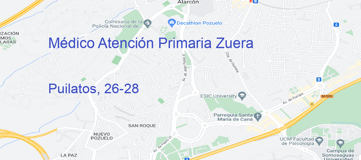Oficina Calle Puilatos, 26-28 en Zuera - Médico Atención Primaria