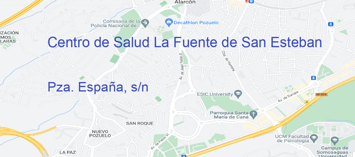 Oficina Calle Pza. España, s/n en La Fuente De San Esteban - Centro de Salud