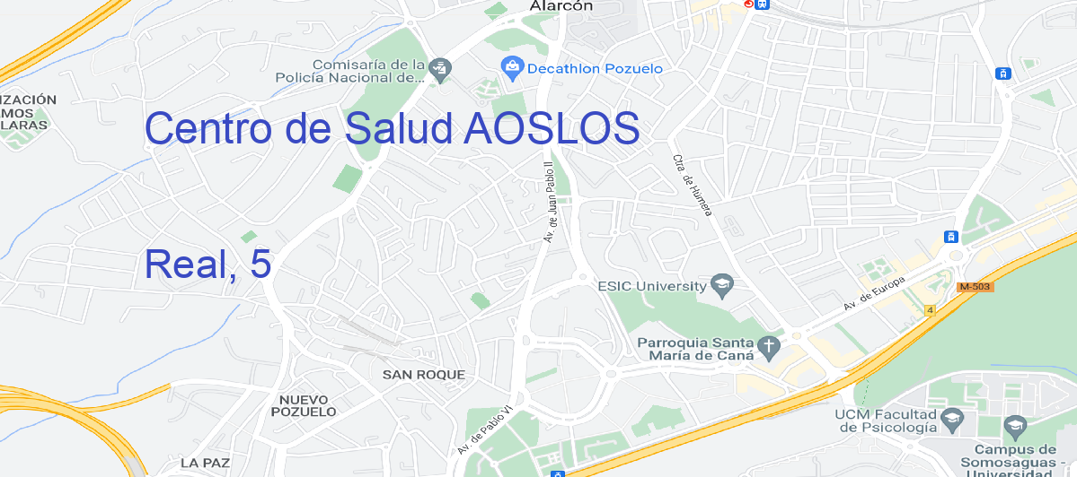 Oficina Calle Real, 5 en Aoslos - Centro de Salud