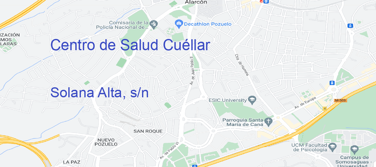 Oficina Calle Solana Alta, s/n en Cuéllar - Centro de Salud