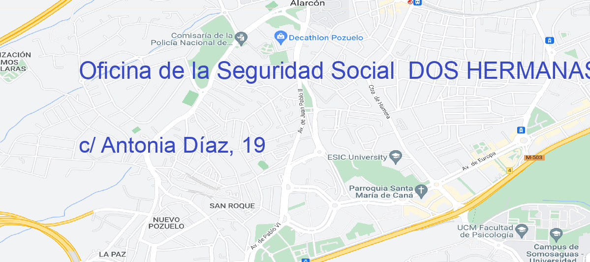 Oficina Calle c/ Antonia Díaz, 19 en Dos Hermanas - Oficina de la Seguridad Social 