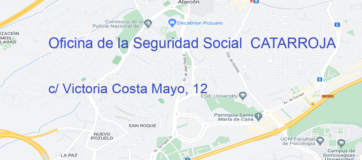 Oficina Calle c/ Victoria Costa Mayo, 12 en Catarroja - Oficina de la Seguridad Social 